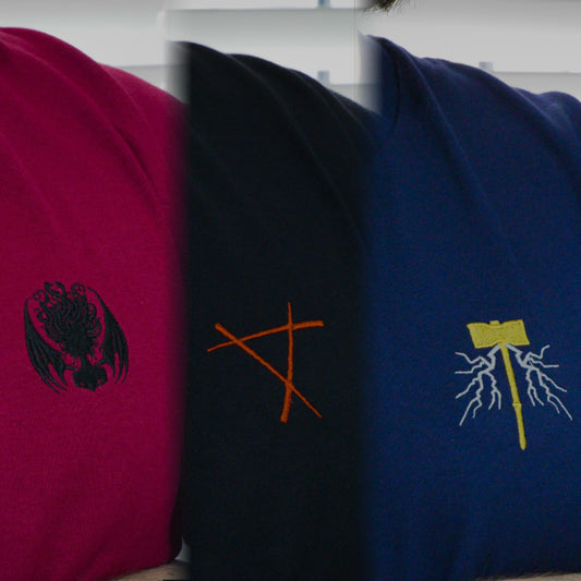 Introducing Our Fantasy Tabletop Collection: Embroidered Tees, Hoodies, and Sweaters